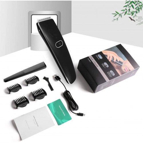 One-Button Cordless Hair Clipper Trimmer Kit with Stainless Steel Blades, 3/6/9/12mm Detachable Combs for Kids, Adults - Toytexx One-Button Cordless Hair Clipper Trimmer Kit with Stainless Steel Blades, 3/6/9/12mm Detachable Combs for Kids, Adults - Toytexx